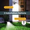 imageLinkind Solar Lights Outdoor Waterproof IP67 StarRay DusktoDawn Outdoor Solar Lights 3 Lighting Modes Solar Spot Lights Outdoor for Garden Yard Landscape Daylight 4 PackCool White
