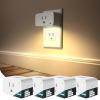 imageMatter Smart Plug 4pack Bundle with Matter Smart Plug with Night Light 4pack Compatible with Alexa Apple Home Google Smart Outlet 15A1800W Max Plug into Wall TimerampampSchedule