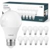 imageLinkind A19 LED Light Bulb 60W Equivalent 2700K Soft White Light Bulbs 800 Lumens 85W NonDimmable LED Bulbs E26 Standard Base Energy Efficient for Bedroom Home Office 6 PacksDaylight60 Watt 12 Pack