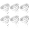 imageLinkind MR16 LED Bulb Dimmable GU53 BiPin Base LED Light Bulbs 65W 70W Equivalent 3000K Warm White 640lm MR16 LED Spot Lights Recessed Tracking Lights 12V Low Voltage 6 PacksGu53soft White
