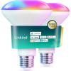 imageLinkind Matter Smart Light Bulb BR30 Smart Bulbs Recessed LED Color Changing Light Bulbs RGBTW E26 Smart Flood Light Bulbs 650LM 60W Work with Alexa Apple Home Google Home SmartThings 4PackGlow Pro 1200lm2pk