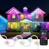 imageLinkind Permanent Outdoor Lights HP5Smart AI RGBTW 100ft Christmas Lights 85 Scenes Modes for Daily Holiday Halloween DecorationsIP67 Waterproof Compatible with AlexaGoogle Assistant100ft