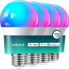 imageLinkind Smart Light Bulbs 1600LM 100W Equivalent Smart Bulb Work with Alexa ampamp Google Home RGBTW Color Changing Bulb Music Sync 24GHz WiFi ampamp Bluetooth LED Alexa Light Bulbs 14W A21 E26 2Pack4 Pack 75W