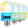 imageLinkind Smart Light Bulbs Soft White to Daylight Tunable 2700K6500K Alexa Light Bulbs Work with Alexa ampamp Google Home CRIampgt90 24GHz WiFi ampamp Bluetooth LED A19 E26 800LM 60W Equivalent 4Pack4 Pack Matterenabled
