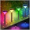 imageLinkind Solar Lights Outdoor 8 Pack Solar Pathway Lights Warm White Landscape Path Lights Waterproof for Walkway Yard Garden DrivewaySP3Multicolor