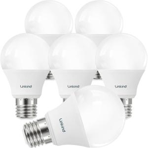 imageLinkind A19 LED Light Bulb 60W Equivalent 2700K Soft White Light Bulbs 800 Lumens 85W NonDimmable LED Bulbs E26 Standard Base Energy Efficient for Bedroom Home Office 6 PacksSoft White40 Watt