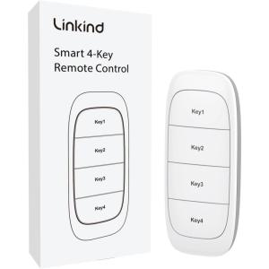 imageLinkind Plug Remote Exclusive for LinkindAiDot Smart Plug Bluetooth Switch Smart Outlet Remote Button Control On Off Power Switch 98FT RF Range WireFree 1 Pack