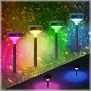 imageLinkind Solar Lights Outdoor 8 Pack Solar Pathway Lights Warm White Landscape Path Lights Waterproof for Walkway Yard Garden DrivewaySP3Multicolor