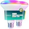 imageLinkind Matter BR30 Smart Flood Light Bulbs 1200LM 2Pack ampamp Matter Smart Light Bulbs A19 4 Pack Compatible with Apple HomeSiriAlexaGoogle HomeSmartThings