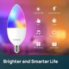 imageLinkind Matter E12 Smart Light Bulb 470lm RGBTW 2Pack Bundle Color Changing Matter BR30 4 Pack Compatible with Alexa ampamp Google Home