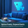 imageLinkind Matter Smart Light Bulb BR30 2 Pack and Smart Hexagon Lights 7 Pack Compatible with Alexa and Google Home