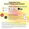 imageLinkind Matter Smart Plug 4 Pack Smart Light Bulbs 4 Pack RGBTW Color Changing Light Bulbs with Remote Control