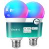 imageLinkind Smart Light Bulbs 1600LM 100W Equivalent 2Pack Bundle Smart Light Bulbs 800LM 60W Equivalent 4Pack Compatible with Alexa ampamp Google Home