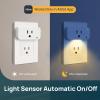 imageLinkind Smart Light Bulbs Compatible with Alexa ampamp Google Home 4 Pack Bundle Matter Smart Plug with Night Light 4 Pack