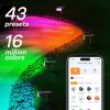 imageLinkind Smart Solar Lights for Outside Chrismas Decoration 2in1 RGBTW Outdoor Landscape Lighting Smart Light Bulbs Smart Bulb That Compatible with Alexa ampamp Google HomeA19 E26 24Ghz RGBTW WiFi