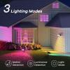 imageLinkind Smart Solar Lights for Outside Chrismas Decoration 2in1 RGBTW Outdoor Landscape Lighting Smart Light Bulbs Smart Bulb That Compatible with Alexa ampamp Google HomeA19 E26 24Ghz RGBTW WiFi