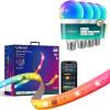 imageLinkind Matter Smart Light Bulb 4 Pack 1600LM 100W and LED Strip Lights RGB 10ft Compatible with Alexa and Google Home