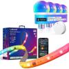 imageLinkind Matter Smart Light Bulb 4 Pack with Remote and LED Strip Lights RGB 10ft Compatible with Alexa and Google Home