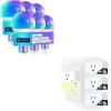 imageLinkind Matter Smart Light Bulb 6 Pack Bundle Matter Smart Plug with Night Light 4 Pack Compatible with Alexa Apple Home Google Home