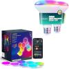 imageLinkind Matter Smart Light Bulb BR30 1200LM 2 Pack and Smart Hexagon Lights 7 Pack Compatible with Alexa and Google Home