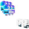 imageLinkind Matter Smart Plug 4 Pack Matter Smart Light Bulbs 6 Pack