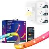 imageLinkind Matter Smart Plug with LED Night Light and LED Strip Lights RGB 10ft Compatible with Alexa and Google Home