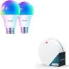 imageLinkind Smart Remote Button Control 1 Pack Bundle Matter Smart Light Bulbs 800LM 60W Equivalent 2Pack