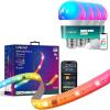 imageLinkind WiFi Smart Light Bulbs 4 Pack with Remote Control and LED Strip Lights RGB 10ft Compatible with Alexa and Google Home