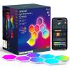 imageLinkind WiFi Smart Light Bulbs 4 Pack with Remote Control and Smart Hexagon Lights 7 Pack Compatible with Alexa and Google Home
