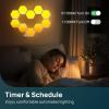 imageLinkind WiFi Smart Light Bulbs 4 Pack with Remote Control and Smart Hexagon Lights 7 Pack Compatible with Alexa and Google Home