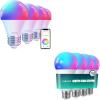 imageLinkind Smart Light Bulbs 1600LM 100W Equivalent 4Pack Bundle Smart Light Bulbs 800LM 60W Equivalent 4Pack Compatible with Alexa ampamp Google Home