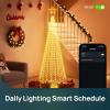 imageLinkind Christmas Cone Tree Lights 7ft 460 LEDs Christmas Tree Lights 85 Scene Modes AppControlled IP65 Waterproof Outdoor Indoor String Lights for Xmas Decorations Music Sync Holiday Decor