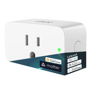 imageLinkind Matter Smart Plug Smart Home Smart Outlet Timer Work with Apple Home Siri Alexa Google SmartThings 15A1800W APP Remote Control ampamp Schedule ETL ampamp FCC Certified 24G WiFi Only 6 Pack1 Pack