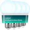 imageLinkind Dusk to Dawn Light Bulbs Outdoor A19 Sensor Led Bulbs Automatic OnOff 95W led Light Bulbs 75 Watt Equivalent 1200 Lumen E26 Base ULampampFCC Listed 5000K Daylight 4 Pack
