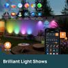 imageLinkind Smart Solar Spot Lights Outdoor SL5C Solar Lights Outdoor Spotlight CoolWarm WhiteColor Changing APPVoice Control IP67 Landscape Lighting for Yard Garden Pathway4 PackMulticolor