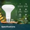imageLinkind 75W Equivalent LED Light Bulbs Dimmable 6 Packs 65W Equivalent BR30 LED Flood Light Bulbs Dimmable 6 Packs