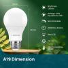 imageLinkind A19 LED Light Bulb 60WDusk to Dawn Light Bulbs Outdoor