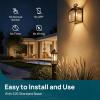 imageLinkind Dusk to Dawn Light Bulbs Outdoor A19 Sensor Led Bulbs Automatic OnOff 95W led Light Bulbs 75 Watt Equivalent 1200 Lumen E26 Base ETLampFCC Listed 5000K Daylight 2 PackSoft White