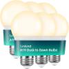 imageLinkind Dusk to Dawn Light Bulbs Outdoor A19 Sensor Led Bulbs Automatic OnOff 95W led Light Bulbs 75 Watt Equivalent 1200 Lumen E26 Base ETLampFCC Listed 5000K Daylight 2 PackSoft White