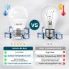 imageLinkind Led Refrigerator Light Bulbs A15 Fridge Light Bulbs 40 Watts Equivalent Waterproof 600LM Appliance Light Bulb 120V Nondimmable 5W LED Bulbs for Freezer E26 Base Daylight 5000K 3 Pack4 Pack