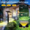imageLinkind Solar Lights Outdoor StarRayS Bright Solar Spot Lights Outdoor IP67 Waterproof Spotlights for Landscape Garden Yard Walkway Patio TreeWarm White 10 PackWarm White