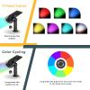 imageLinkind Solar Lights Outdoor StarRayS Bright Solar Spot Lights Outdoor IP67 Waterproof Spotlights for Landscape Garden Yard Walkway Patio TreeWarm White 10 PackMulticolor