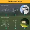 imageLinkind Solar Lights Outdoor StarRayS Bright Solar Spot Lights Outdoor IP67 Waterproof Spotlights for Landscape Garden Yard Walkway Patio TreeWarm White 10 PackWarm White