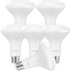 imageLinkind BR30 LED Flood Light Bulbs Indoor 65W Equivalent Dimmable LED Recessed Bulbs 10W 850 Lumens 3000K Warm White E26 Base Recessed Can Light Bulb for Bedroom Dining Room Bathroom 12 PacksCool White