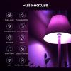 imageLinkind Matter Smart Light Bulbs 6 Pack Smart Light Bulbs 4 Pack RGBTW Color Changing Light Bulbs