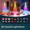 imageLinkind Permanent Outdoor Lights HP3Smart AI RGBTW 100ft Christmas LightsChristmas Cone Tree Lights 7ft 460 LEDs Christmas Tree Lights