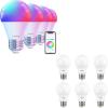imageLinkind Dimmable A19 6Pack amp Smart A19 LED Bulbs 4Pack