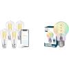 imageLinkind E26 Smart Edison Bulbs 4 Pack amp A19 Edison Filament Vintage Color Changing Light Bulbs 1 Pack
