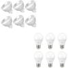 imageLinkind MR16 LED Bulbs Dimmable GU53 5000K amp A19 LED Bulbs Dimmable 60W Equivalent 2700K Soft White Light Bulbs