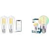 imageLinkind Smart Edison Bulbs ST19 2 Pack amp Matter A19 Edison Light Bulbs 1 Pack